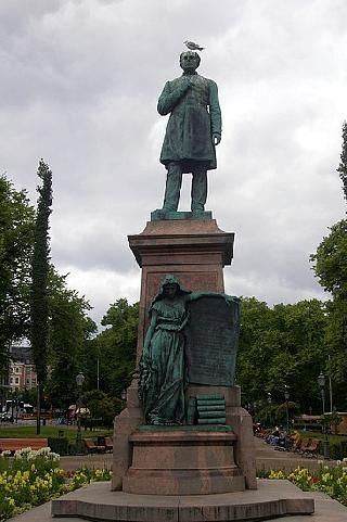 Finland Helsinki J.L Runeberg Statue J.L Runeberg Statue Uusimaa - Helsinki - Finland