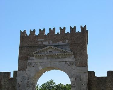 Italy RIMINI Arch of Augustus Arch of Augustus Emilia Romagna - RIMINI - Italy