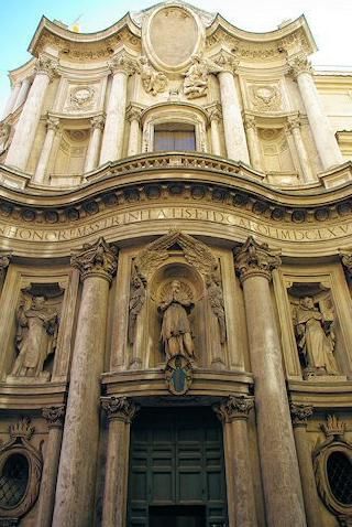Italy Rome San Carlos of the Four Fountains Church San Carlos of the Four Fountains Church Rome - Rome - Italy