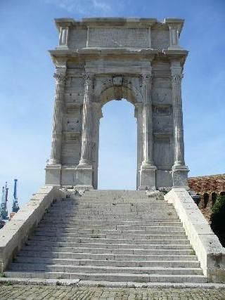 Italy ANCONA Trajan Arch Trajan Arch Marche - ANCONA - Italy