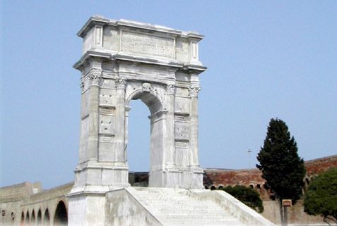 Italy ANCONA Trajan Arch Trajan Arch Marche - ANCONA - Italy