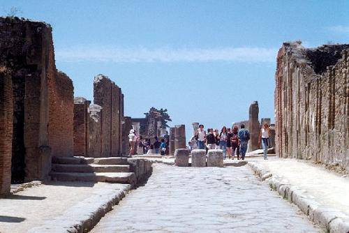 Italy Pompei Via dell`Abbondanza Via dell`Abbondanza Pompei - Pompei - Italy
