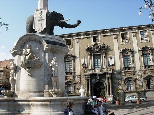 Italy CATANIA Elephant Fountain Elephant Fountain Catania - CATANIA - Italy