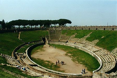 Italy Pompei Amphitheater Amphitheater Pompei - Pompei - Italy
