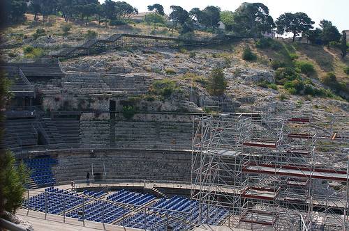 Italy CAGLIARI Roman Amphitheater Roman Amphitheater Sardinia - CAGLIARI - Italy