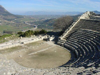 Italy Calatafimi-segesta Greek Theatre Greek Theatre Sicilia - Calatafimi-segesta - Italy