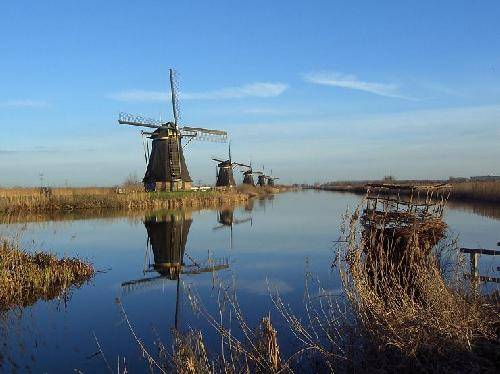 Netherlands Rotterdam  Kinderdijk Mills Kinderdijk Mills Netherlands - Rotterdam  - Netherlands