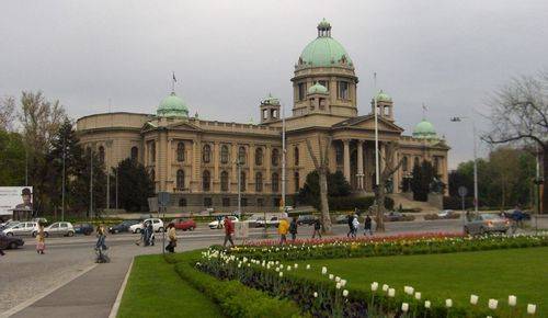 Serbia Belgrade the Yugoslav Parliament (Skupstina) the Yugoslav Parliament (Skupstina) Central Serbia - Belgrade - Serbia
