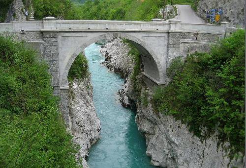Slovenia Kobarid  Napoleon Bridge Napoleon Bridge Slovenia - Kobarid  - Slovenia