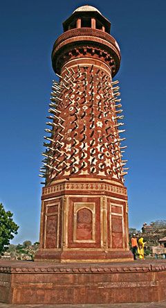 India Fatehpur Sikri Hiran Minar Hiran Minar Fatehpur Sikri - Fatehpur Sikri - India