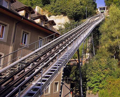 Switzerland Fribourg Funicular Funicular Fribourg - Fribourg - Switzerland