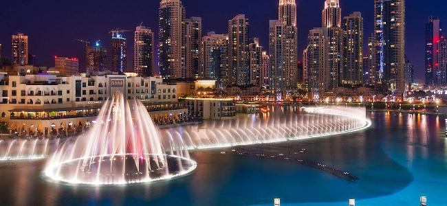 United Arab Emirates Dubai Fountain of Dubai Fountain of Dubai The World - Dubai - United Arab Emirates