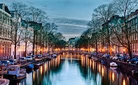 Netherlands Amsterdam Singel Channel Singel Channel Amsterdam - Amsterdam - Netherlands