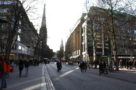 The Mönckebergstraße street