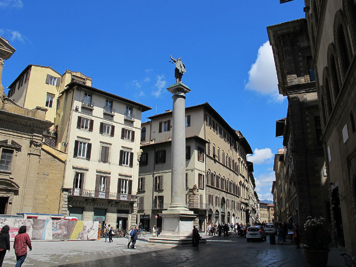 Italy Florence Piazza Santa Trinita Piazza Santa Trinita Tuscany - Florence - Italy