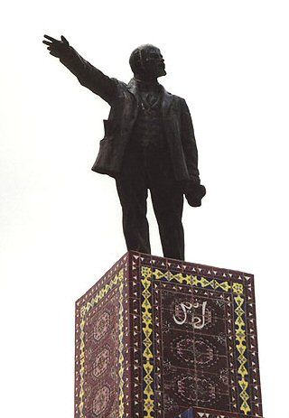 Turkmenistan Asgabat Lenin Statue Lenin Statue Asgabat - Asgabat - Turkmenistan