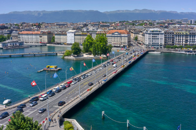 Switzerland Geneva Mont Blanc Bridge Mont Blanc Bridge Geneva - Geneva - Switzerland