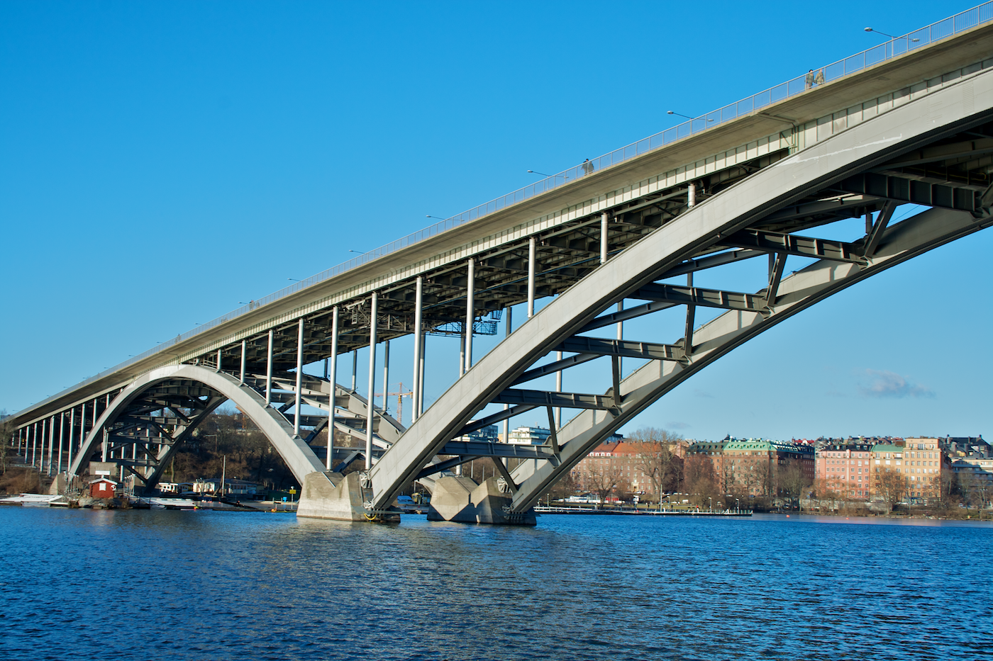 Sweden Stockholm Vasterbron Bridge Vasterbron Bridge Stockholm - Stockholm - Sweden