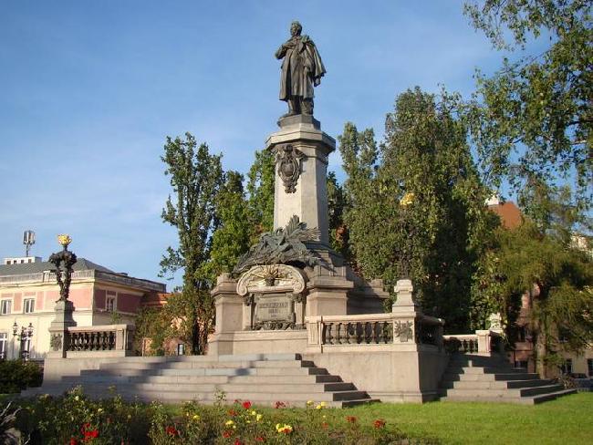 Poland Warsaw  Adam Mickiewicz Monument Adam Mickiewicz Monument Warsaw - Warsaw  - Poland