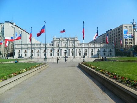 Chile Santiago Palacio de la Moneda Palacio de la Moneda Chile - Santiago - Chile