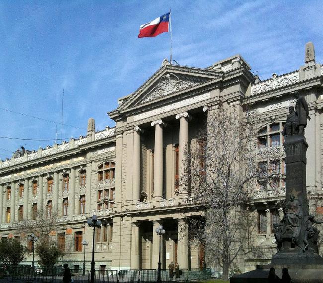 Chile Santiago palacio de los tribunales de justicia palacio de los tribunales de justicia Santiago - Santiago - Chile