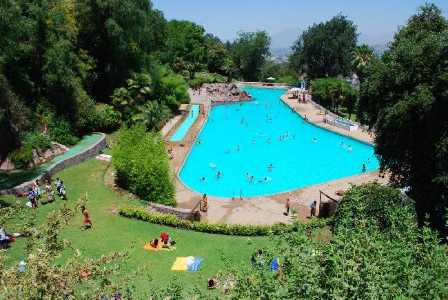 Chile Santiago Parque Metropolitano Swimming Pool Parque Metropolitano Swimming Pool Chile - Santiago - Chile