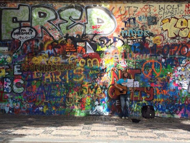 Czech Republic Prague Lennon wall Lennon wall Czech Republic - Prague - Czech Republic