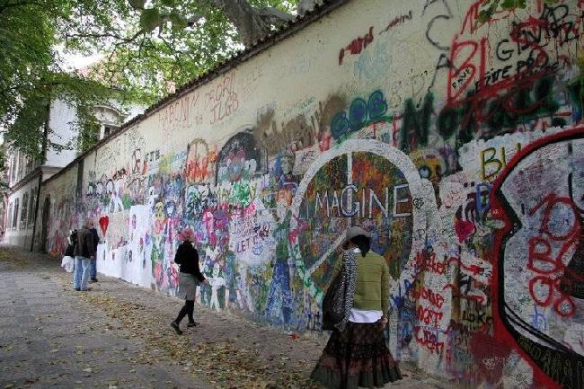 Czech Republic Prague Lennon wall Lennon wall Praha - Prague - Czech Republic