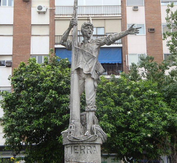 Spain Seville Rodrigo de Triana Statue Rodrigo de Triana Statue Seville - Seville - Spain