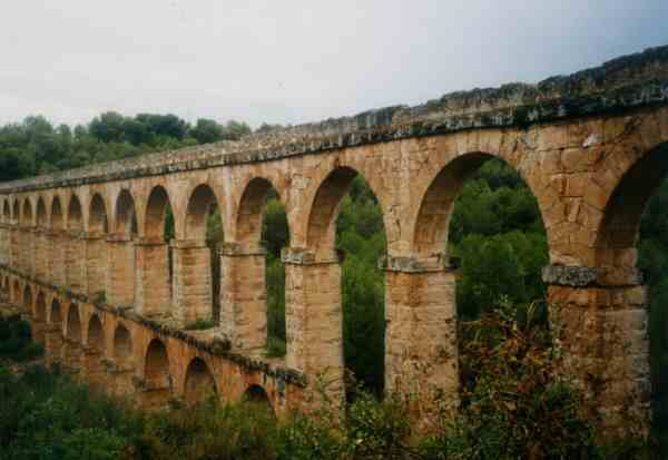 Spain Tarragona Roman Aqueduct Roman Aqueduct Catalonia - Tarragona - Spain