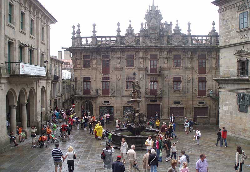 Spain Santiago De Compostela los Caballos Fountain los Caballos Fountain Santiago De Compostela - Santiago De Compostela - Spain