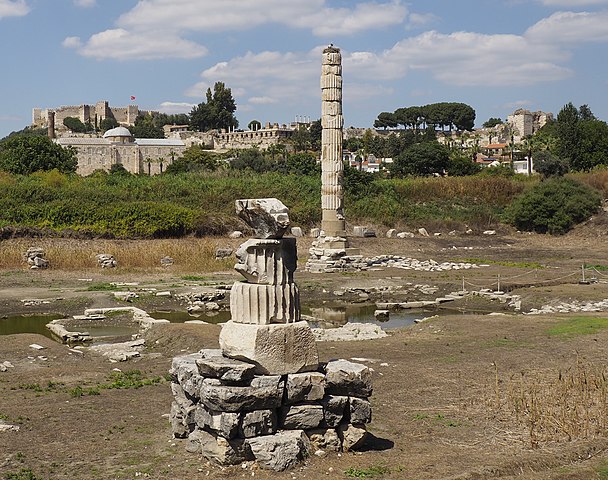 Turkey Pamukkale Site of Ancient Temple of Artemis Site of Ancient Temple of Artemis Pamukkale - Pamukkale - Turkey