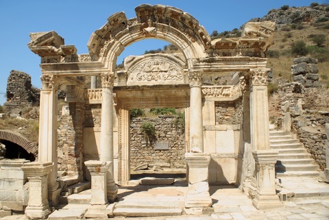 Turkey Selcuk Temple of Hadrian at Ephesus Temple of Hadrian at Ephesus Izmir - Selcuk - Turkey