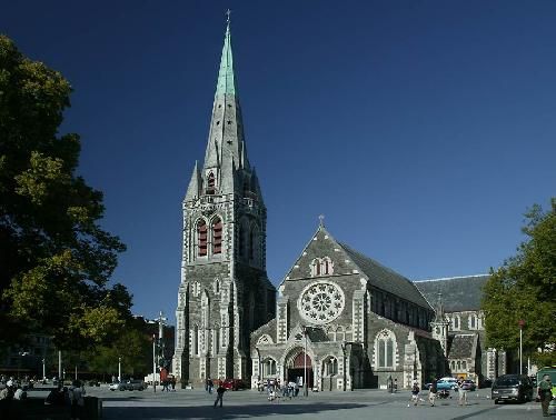 New Zealand Christchurch Cathedral Square Cathedral Square New Zealand - Christchurch - New Zealand