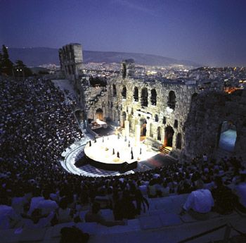 Greece Athens Odeon of Herodes Atticus Odeon of Herodes Atticus Attica - Athens - Greece