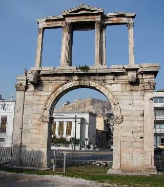 Greece Athens Arch of Hadrian Arch of Hadrian Attica - Athens - Greece