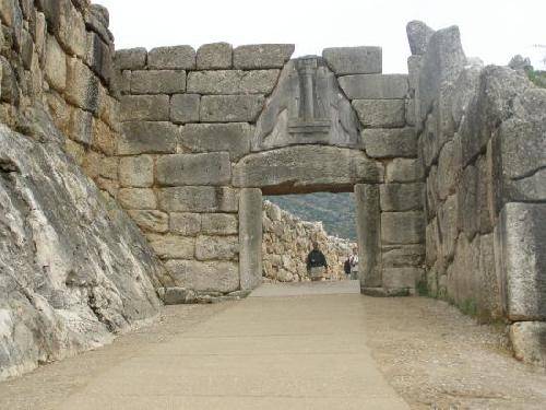 Greece Mykines Lions Gate Lions Gate Argolis - Mykines - Greece