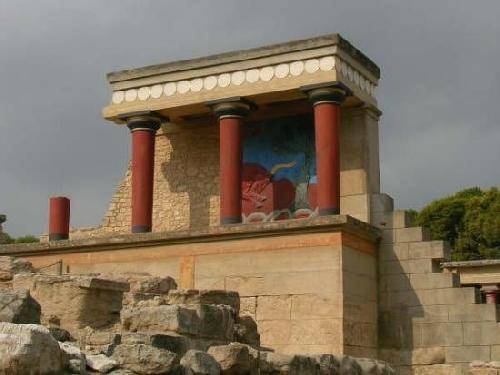 Greece The Palace of Knossos Archelogical Site Archelogical Site Crete - The Palace of Knossos - Greece