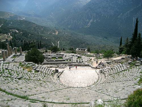 Greece Delfoi Ancient Theatre Ancient Theatre Central Greece - Delfoi - Greece