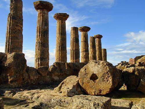 Italy Agrigento Hercules Temple Hercules Temple Agrigento - Agrigento - Italy