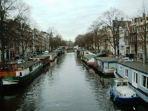 Netherlands Amsterdam Prinsengracht Channel Prinsengracht Channel North Holland - Amsterdam - Netherlands