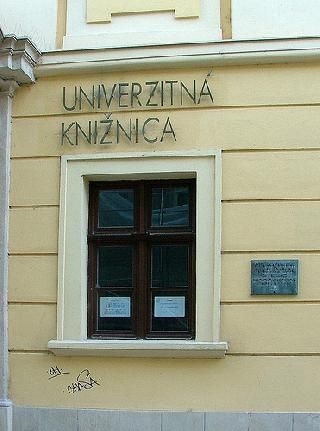Slovakia Bratislava  University library University library Slovakia - Bratislava  - Slovakia