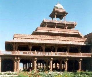 India Fatehpur Sikri Panch Mahal Panch Mahal Agra - Fatehpur Sikri - India