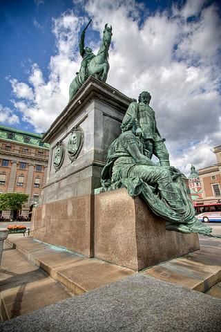 Sweden Stockholm Gustav II Adolfs Statue Gustav II Adolfs Statue Sweden - Stockholm - Sweden
