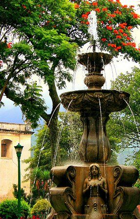 Guatemala Antigua Guatemala las Sirenas Fountain las Sirenas Fountain Central America - Antigua Guatemala - Guatemala