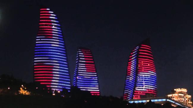 Azerbaijan Baku  Flame Towers Flame Towers Baku - Baku  - Azerbaijan