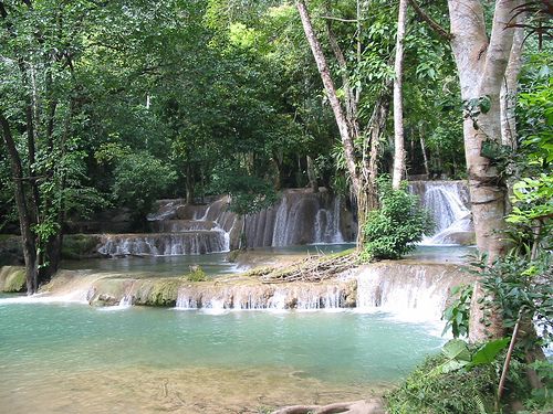 Laos Luang Prabang  Tad Se Waterfall Tad Se Waterfall Laos - Luang Prabang  - Laos