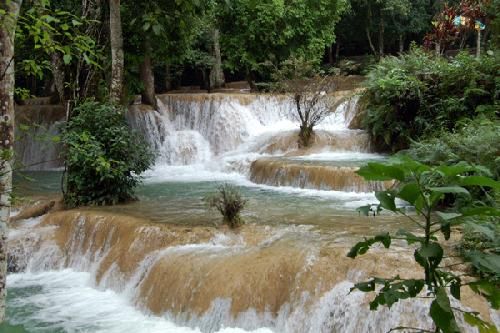 Laos Luang Prabang  Tad Se Waterfall Tad Se Waterfall Laos - Luang Prabang  - Laos