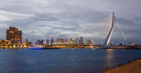 Netherlands Rotterdam  Erasmus Bridge Erasmus Bridge South Holland - Rotterdam  - Netherlands