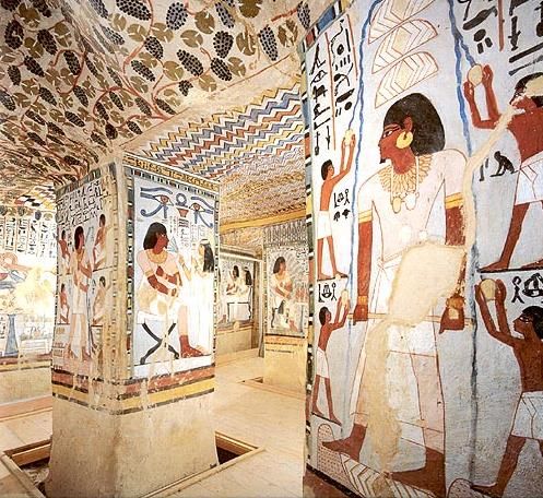 Egypt Sheik Abd El Qurna ( Nobels Tombs) Tomb of Sennofer Tomb of Sennofer Luxor - Sheik Abd El Qurna ( Nobels Tombs) - Egypt